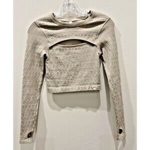 Women's Joy Lab Long Sleeve Cropped Shirt - Size S